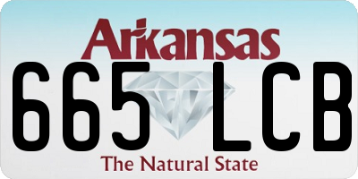 AR license plate 665LCB