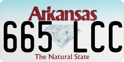 AR license plate 665LCC