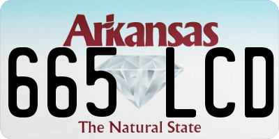 AR license plate 665LCD