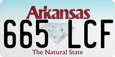 AR license plate 665LCF