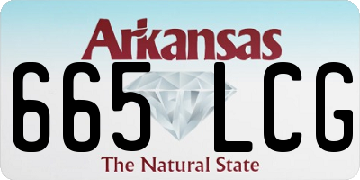 AR license plate 665LCG