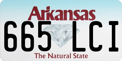 AR license plate 665LCI