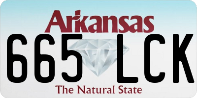 AR license plate 665LCK