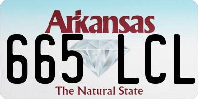 AR license plate 665LCL