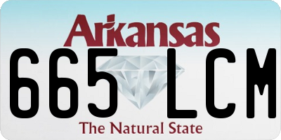 AR license plate 665LCM