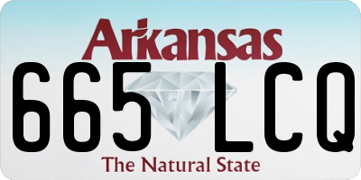 AR license plate 665LCQ