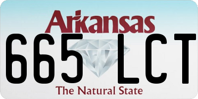 AR license plate 665LCT