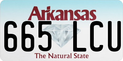 AR license plate 665LCU