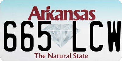 AR license plate 665LCW