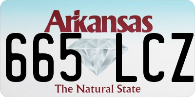 AR license plate 665LCZ