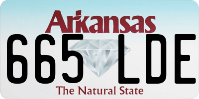 AR license plate 665LDE
