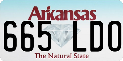 AR license plate 665LDO
