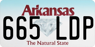 AR license plate 665LDP