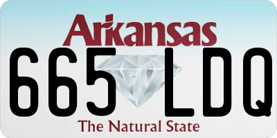 AR license plate 665LDQ