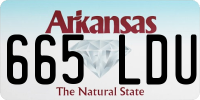 AR license plate 665LDU