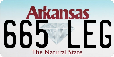 AR license plate 665LEG