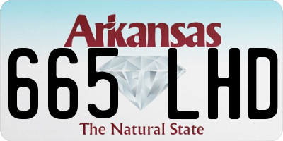 AR license plate 665LHD