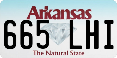 AR license plate 665LHI