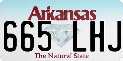 AR license plate 665LHJ