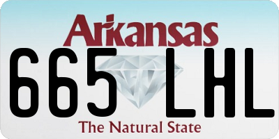 AR license plate 665LHL