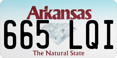 AR license plate 665LQI