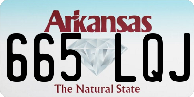 AR license plate 665LQJ