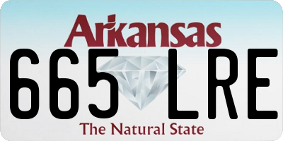AR license plate 665LRE