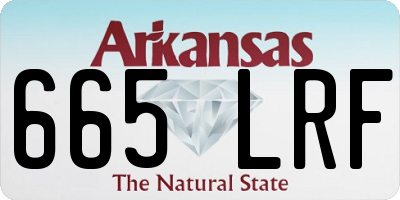 AR license plate 665LRF