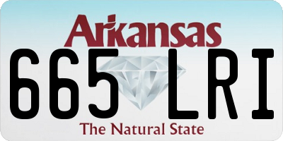 AR license plate 665LRI