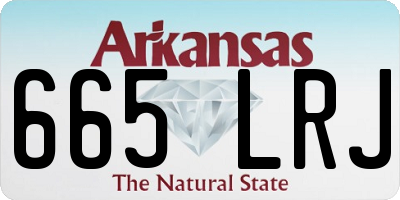 AR license plate 665LRJ