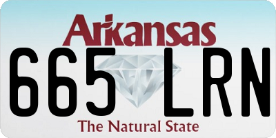 AR license plate 665LRN