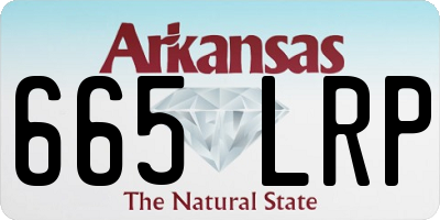 AR license plate 665LRP