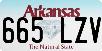 AR license plate 665LZV