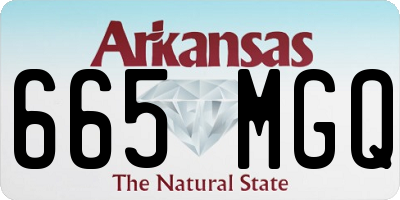 AR license plate 665MGQ