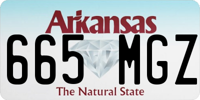 AR license plate 665MGZ