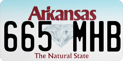 AR license plate 665MHB