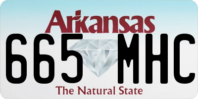 AR license plate 665MHC