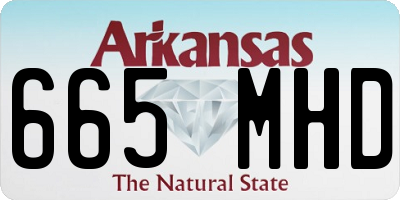 AR license plate 665MHD