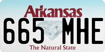 AR license plate 665MHE