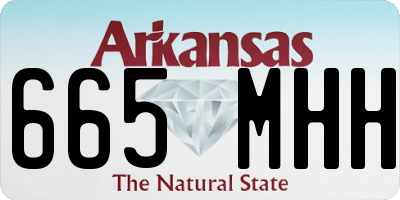 AR license plate 665MHH