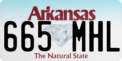 AR license plate 665MHL
