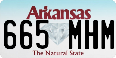 AR license plate 665MHM