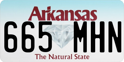 AR license plate 665MHN
