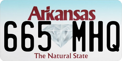 AR license plate 665MHQ