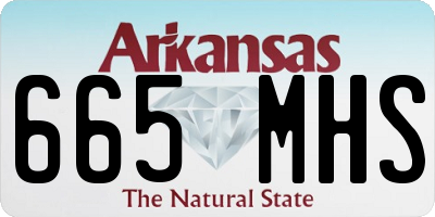 AR license plate 665MHS