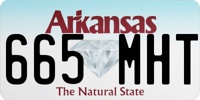 AR license plate 665MHT