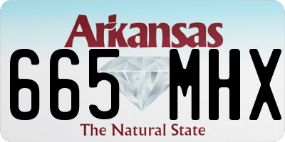 AR license plate 665MHX