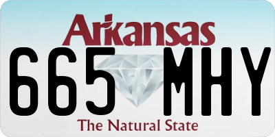 AR license plate 665MHY