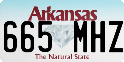 AR license plate 665MHZ