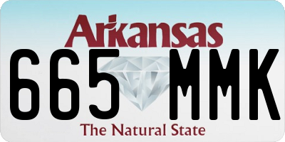 AR license plate 665MMK